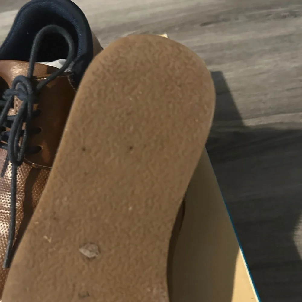 Kids Brown Leather Shoes - Picture 3 of 6